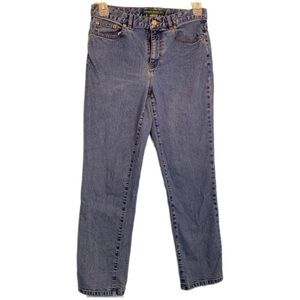 Lauren Ralph Lauren high rise medium Wash straight leg jeans Size 6